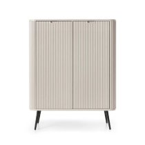 Zebulon Wooden Storage Cabinet With 2 Doors In Cashmere