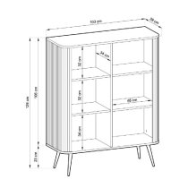 Zebulon Wooden Storage Cabinet With 2 Doors In Cashmere