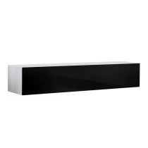 Fallon Rectangular High Gloss TV Stand In White Matt And Black