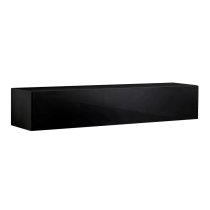 Fallon Rectangular High Gloss TV Stand In Black Matt