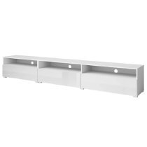 Batavia High Gloss TV Stand With 4 Flip Doors In White Matt