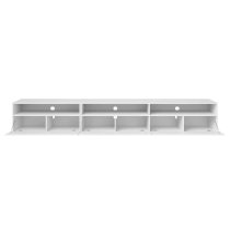 Batavia High Gloss TV Stand With 4 Flip Doors In White Matt