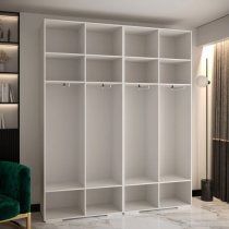 Madrid Wooden Wardrobe With 4 Doors In White