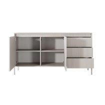 Shawnee Wooden Small Sideboard With 2 Doors 3 Drawers In Beige