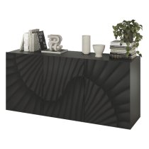 Sassari Wooden Sideboard With 3 Doors In Anthracite