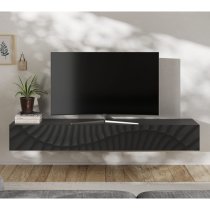 Sassari Wide Wooden TV Stand With 1 Door In Anthracite