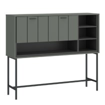 Arthur Wooden Bar Table With 1 Flip Door In Green Grey