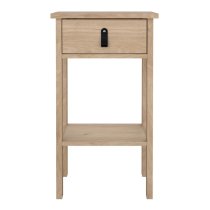 Bellevue Wooden Bedside Cabinet With 1 Drawer In Oak