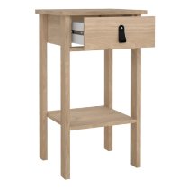 Bellevue Wooden Bedside Cabinet With 1 Drawer In Oak