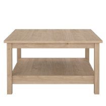 Bellevue Wooden Coffee Table With Undershelf In Oak