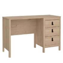 Bellevue Wooden Laptop Desk With 3 Drawers In Oak