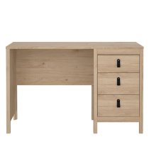 Bellevue Wooden Laptop Desk With 3 Drawers In Oak