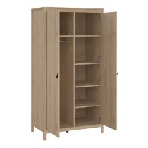 Bellevue Wooden Wardrobe With 2 Doors In Oak