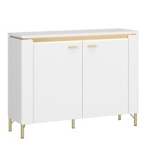 Laughlin LED High Gloss Sideboard With 2 Doors In White