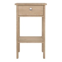 Malibu Wooden Bedside Cabinet With 1 Drawer In Oak