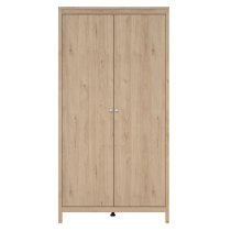 Malibu Wooden Wardrobe With 2 Doors In Oak