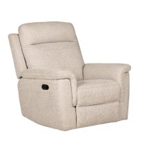 Baraboo Fabric Manual Recliner Chair In Beige