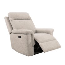 Baraboo Fabric Manual Recliner Chair In Beige