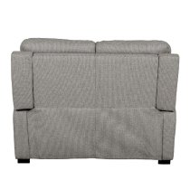 Baraboo Fabric 2 Seater Sofa With Black Legs In Grey