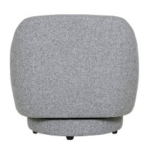 Santiago Fabric Swivel Accent Chair In Grey