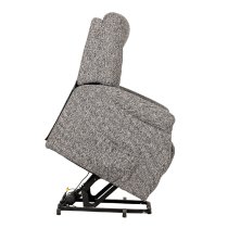 Passaic Fabric Electric Recliner Chair In Dark Grey