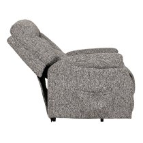 Passaic Fabric Electric Recliner Chair In Dark Grey