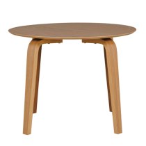 Aiken Wooden Dining Table Round In Oak