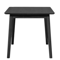 Deland Wooden Dining Table Rectangular In Black