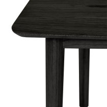 Deland Wooden Dining Table Rectangular In Black