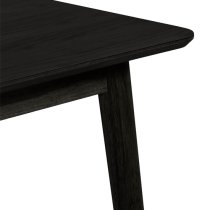 Deland Wooden Dining Table Rectangular In Black