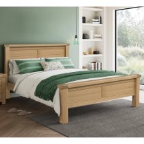 Danville Wooden Super King Size Bed In Oak