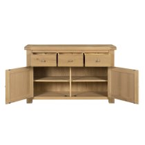 Danville Wooden Sideboard With 2 Doors 3 Drawers In Oak