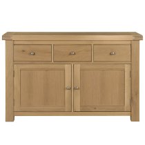 Danville Wooden Sideboard With 2 Doors 3 Drawers In Oak