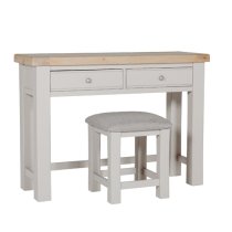 Dawson Wooden Dressing Stool In Taupe