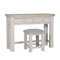 Dawson Wooden Dressing Table With 2 Drawers In Taupe