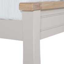 Dawson Wooden Double Bed In Taupe