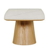 Irwin Ceramic Top Wooden Coffee Table In Sand