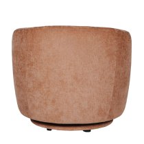 Batavia Velvet Swivel Bedroom Chair In Umber