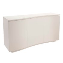 Decatur LED Wooden Sideboard With 3 Doors In Greige