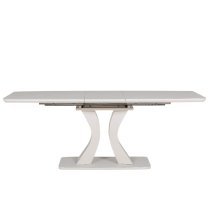 Decatur Glass Large Extending Dining Table In Greige