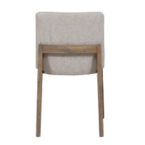 Fenwick Wooden Dining Chair With Fabric Seat In Natural