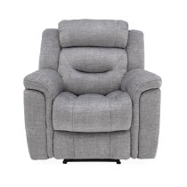 Darley Fabric 1 Seater Recliner Sofa In Grey