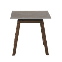 Adrian Ceramic Square Lamp Table In Brown