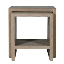 Fenwick Wooden Nest Of 2 Tables In Smoked Oak