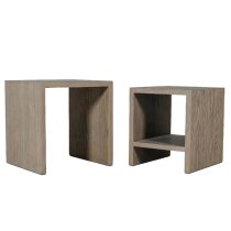 Fenwick Wooden Nest Of 2 Tables In Smoked Oak