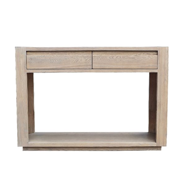 Fenwick Wooden Rectangular Console Table In Natural