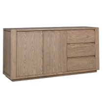 Fenwick Wooden Sideboard With 3 Drawers In Smoked Oak