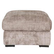 Hayward Fabric Ottoman With Black Legs In Mink