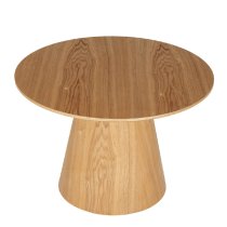 Hamel Wooden Round Coffee Table In Brown