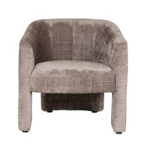 Hayward Fabric Accent Chair With Black Legs In Mink